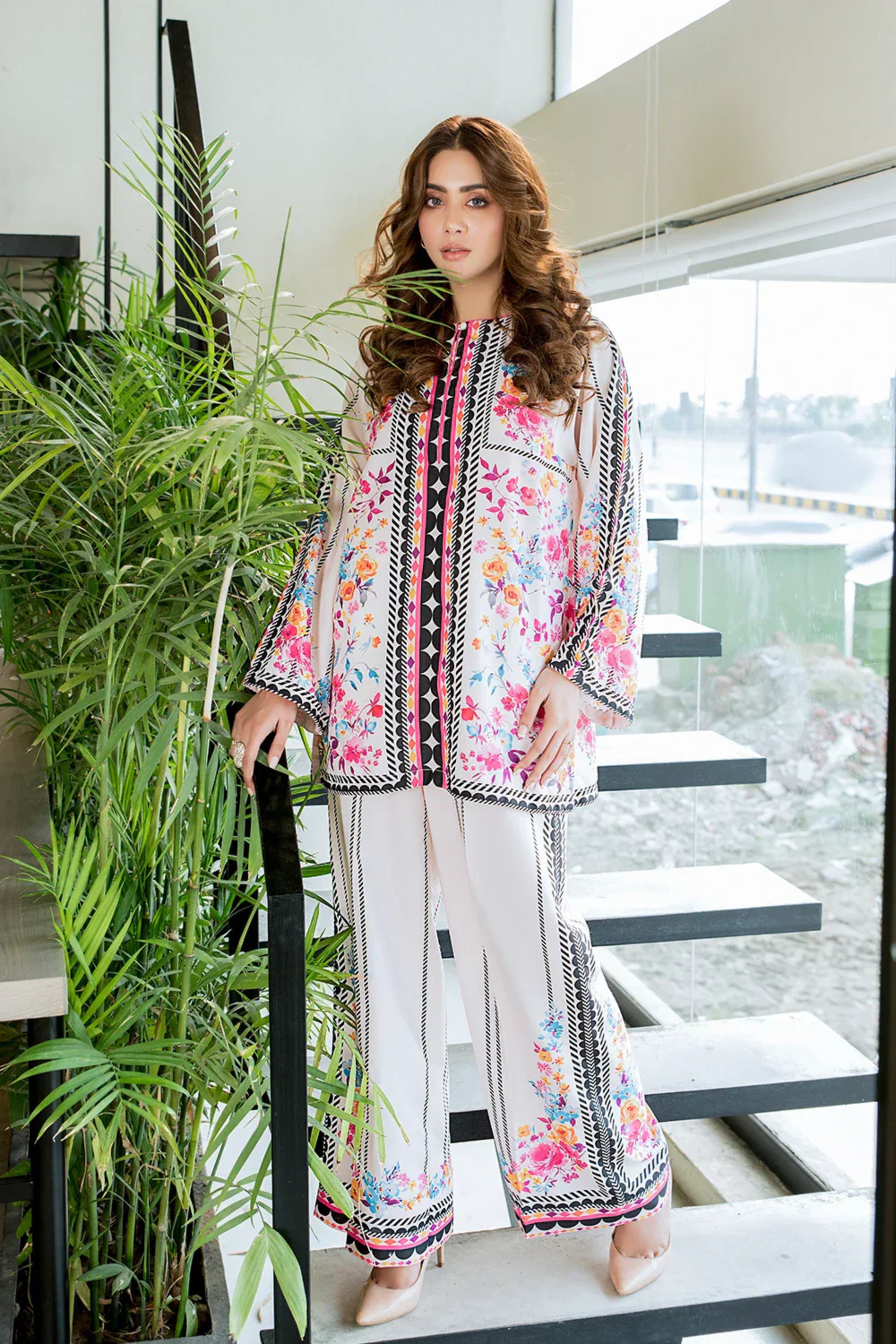 Plazo Digital Printed 2-Piece