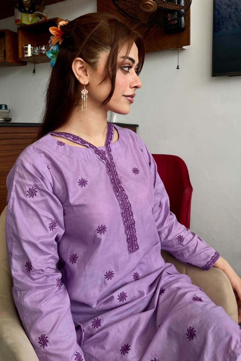 Rosaiba Embroidered 2-Peice