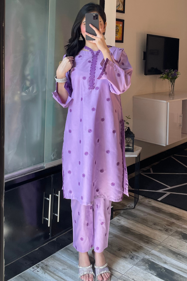 Rosaiba | Embroidered 2-Peice