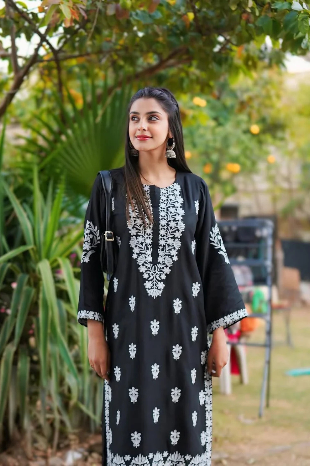 Indian Chickenkari Long Kurti