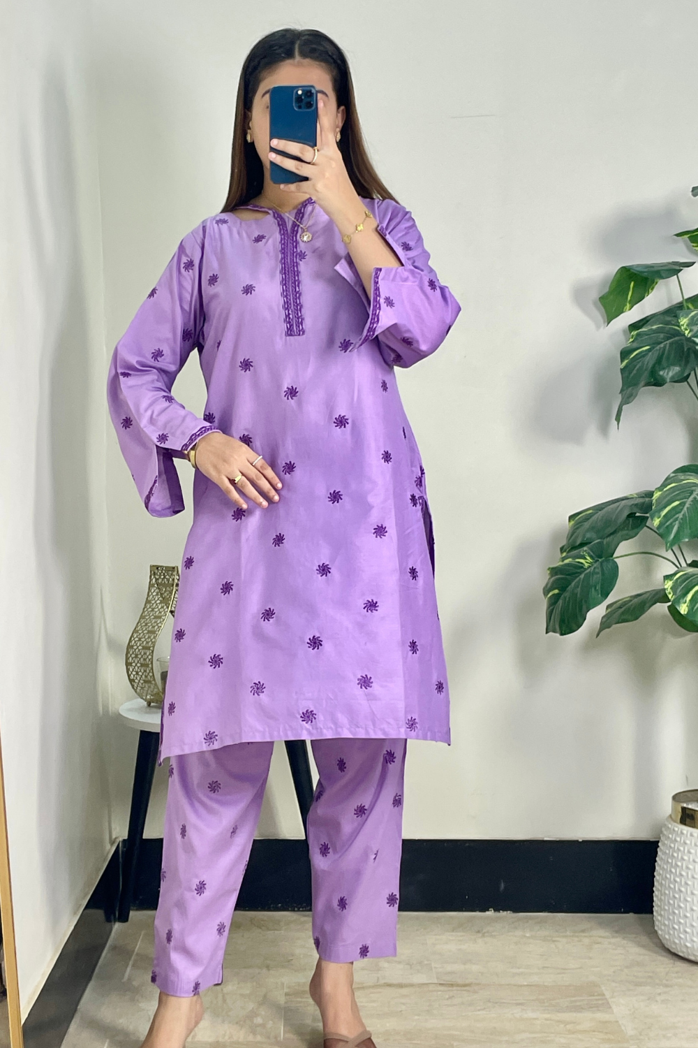 Rosaiba Embroidered 2-Peice