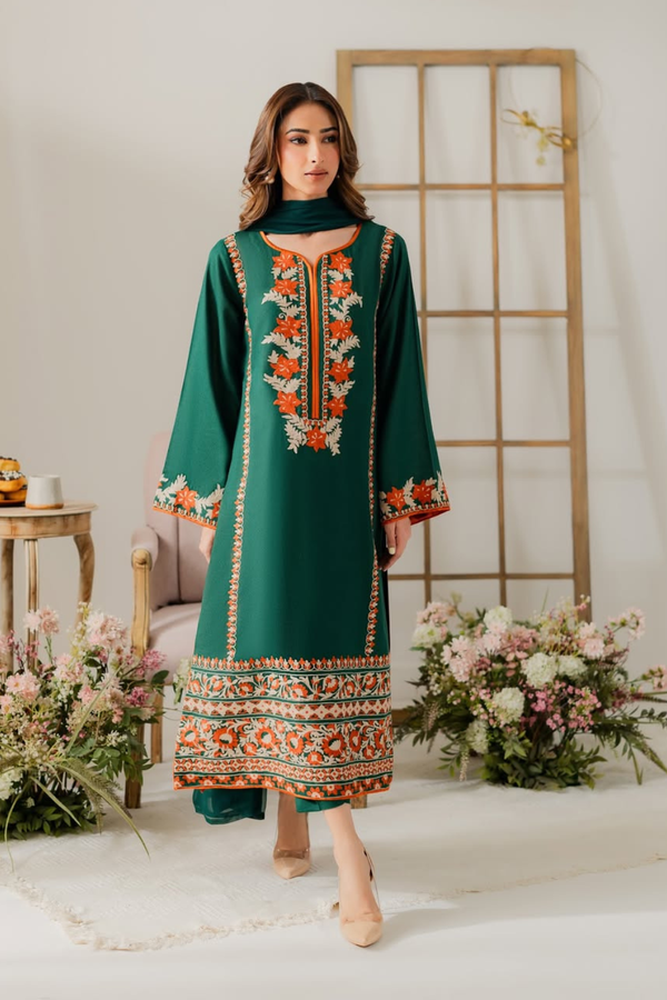 Aarzu | Embroidered 3-Piece